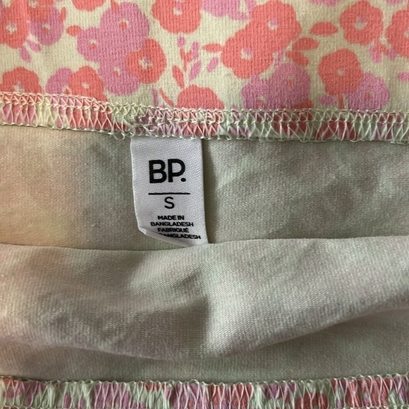 BP Nordstrom Floral Strapless Bodycon Mini Dress in Pink & Yellow Size Small - Picture 4 of 5